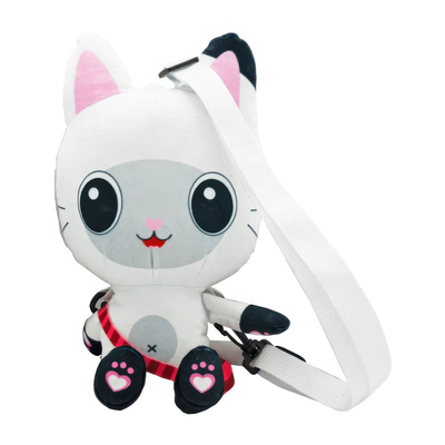 Gabby's dollhouse backpack 3d plush pandy paws, , medium
