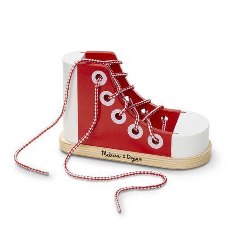 Melissa & doug wooden lacing shoe, , medium-null