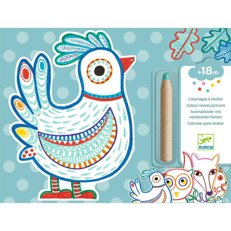 Product image: Djeco art and craft small gifts for little ones - colouring forest friends, , medium-null