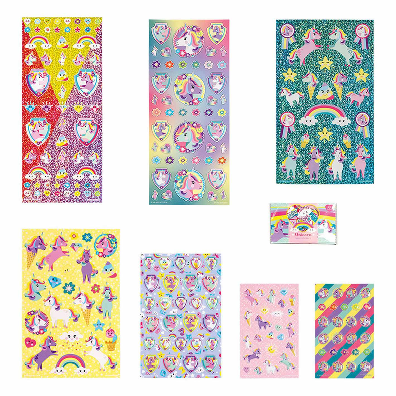 Super sticker set - unicorn, , medium-null