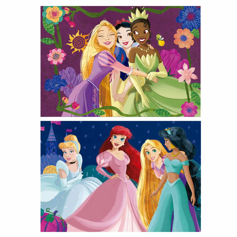 Product image: Disney princess wooden puzzles 2×50pcs, , medium-null