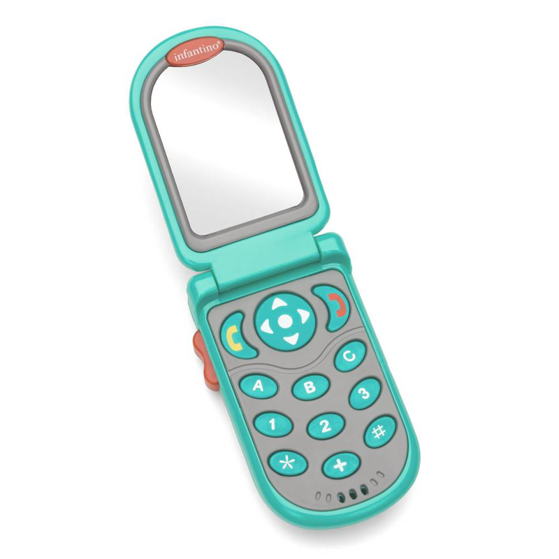 Infantino flip & peek fun phone - teal, , medium-null