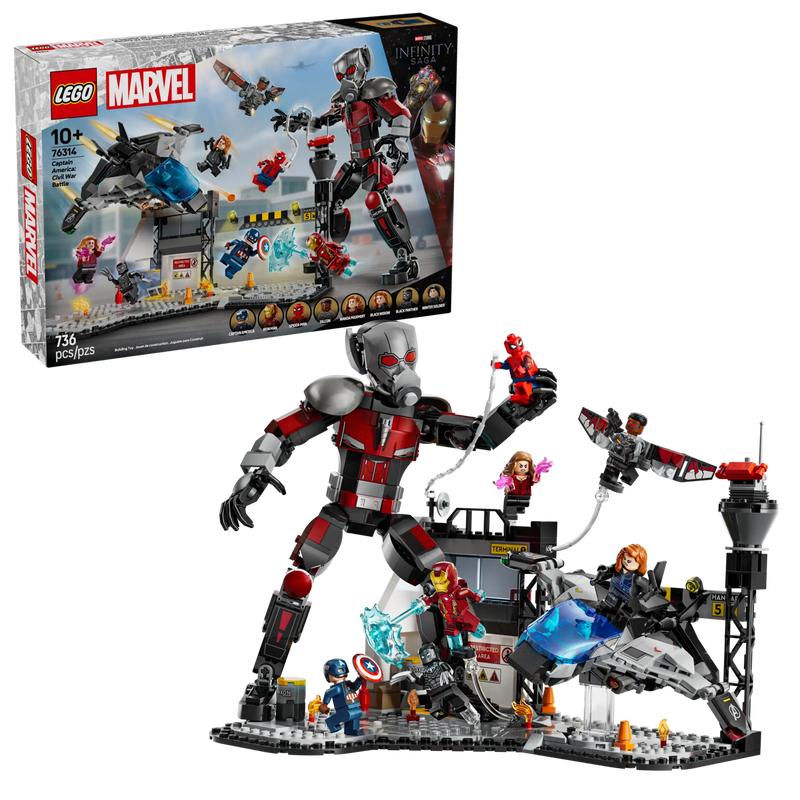 Product image: Lego marvel 76314 captain america: civil war action battle, , medium-null