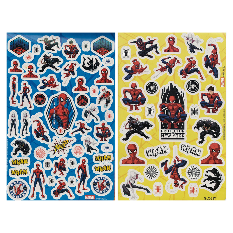 Marvel spider-man sticker booklet: swing into action with every sticker - over 150 stickers across 4 spectacular pages, , medium-null