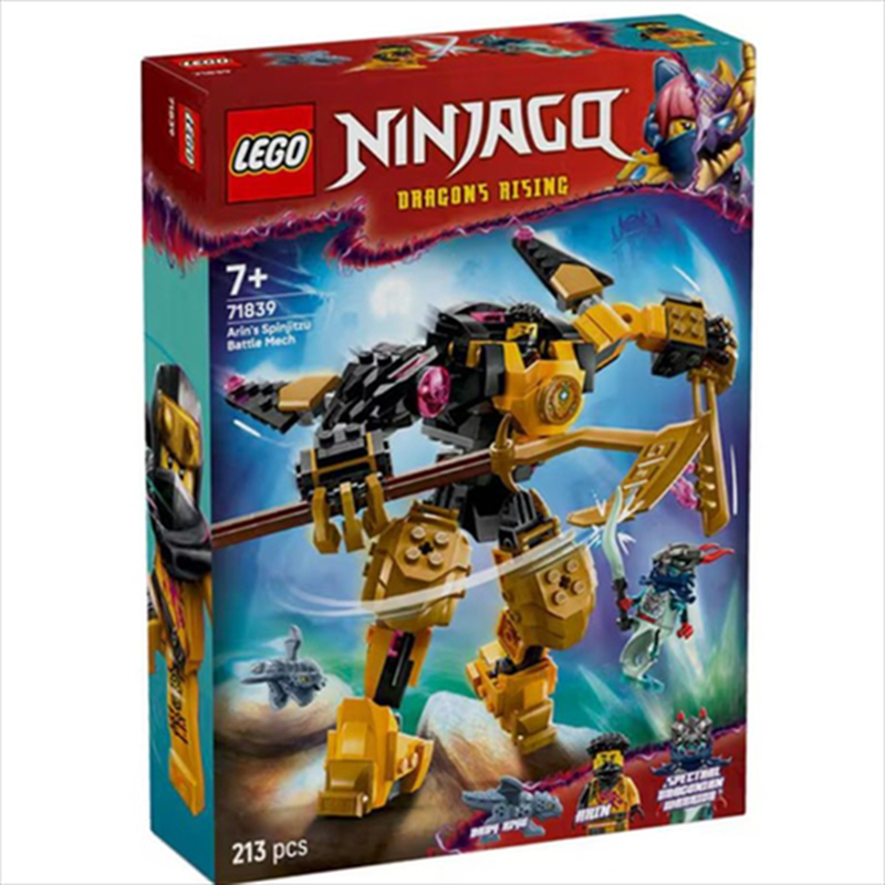 Lego 71839 ninjago -  arins spinjitzu battle mech, , medium-null