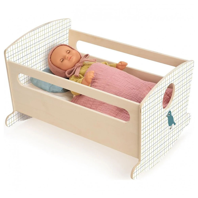 Product image: Doll rocking bed blue night, , medium-null