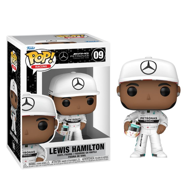 Funko pop! Racing : amg petronas formula one team - lewis hamilton with helm #09 vinyl figure 80581, , medium