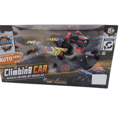 5 function remote control graffiti six wheel spray climbing car, , medium