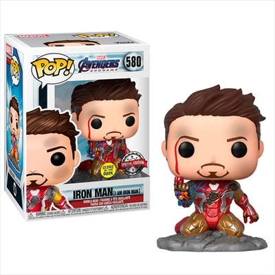 Funko pop! Avengers: endgame - tony stark i am iron man gitd #580 exclusive,  Funko pop! Avengers: endgame - tony stark i am iron man gitd #580 exclusive, , medium