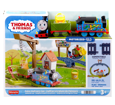 Fisher-price thomas & friends paint delivery motorised train set, , medium