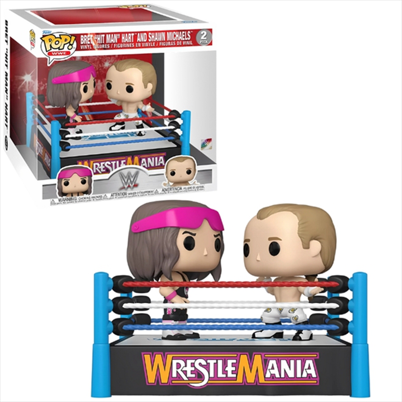 Product image: Funko pop! 2 pack moments: wwe s17 - bret hit man hart and shawn michaels vinyl figures, , medium-null