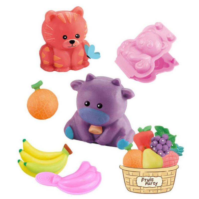 Play dough - animal & fruit paradise 5 colors, , medium-null