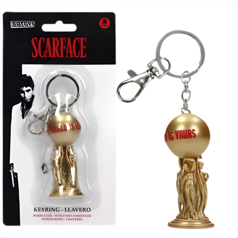 Scarface keychain the world is yours 2 cm, , medium-null