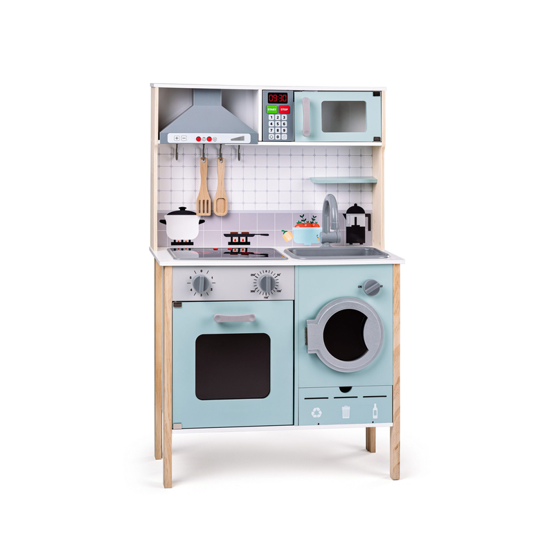 Wooden kitchen with sound and light, , medium-null