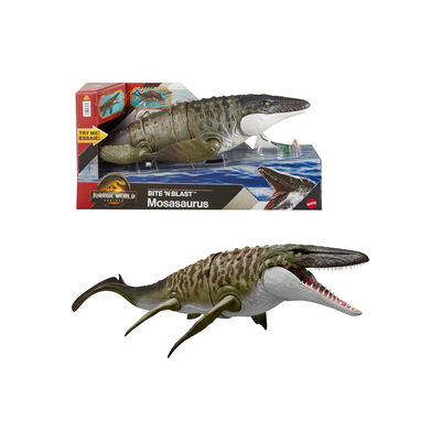 Jurassic world rebirth bite n blast mosasaurus, , medium