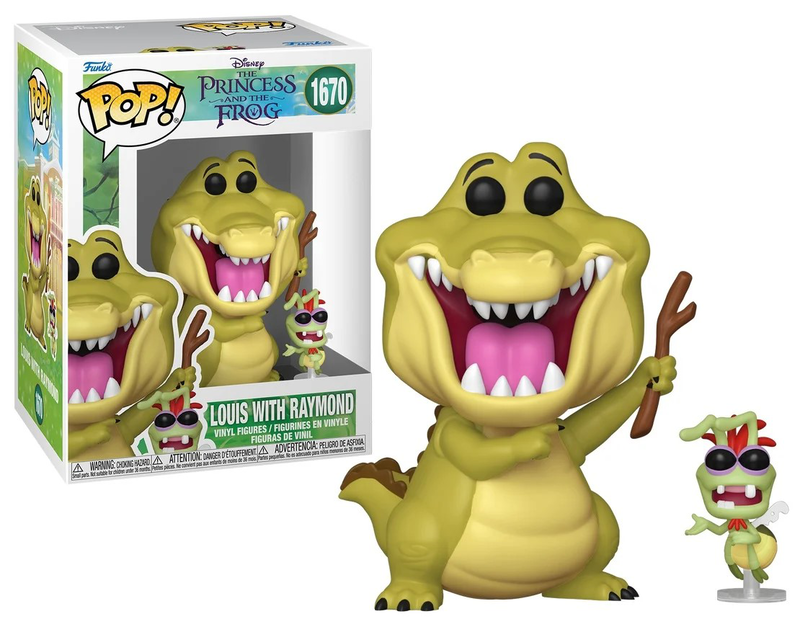 Pop funko! Disney: princess and the frog louis with raymond figure, , medium-null