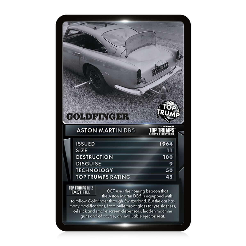James bond gadgets & vehicles top trumps card game, , medium-null