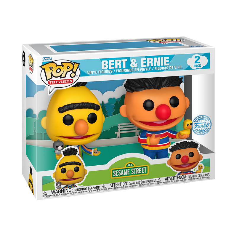 Product image: Funko pop! 2 pack television: sesame street 123 bert and ernie special edition figure, , medium-null