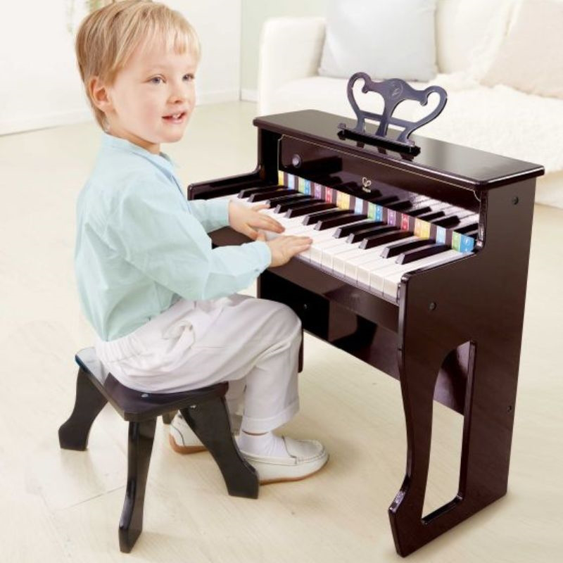Hape early melodies wooden upright piano with sound e0631a, , medium-null