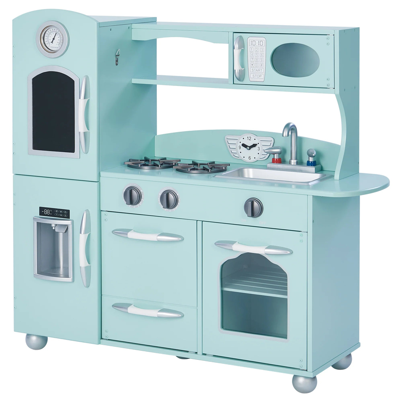 Teamson usa westchester large wooden play kitchen playset - mint, , medium-null