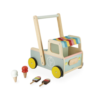 Ice cream cart push-along trolley