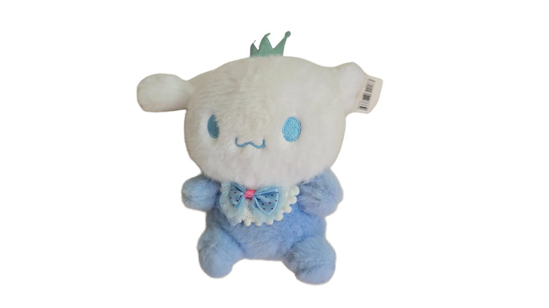 Cinnamoroll plush with crown & bow &ndash; sanrio cute collectible, , medium-null