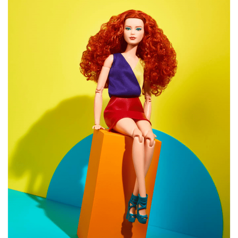 Barbie looks doll, curly red hair, , medium-null