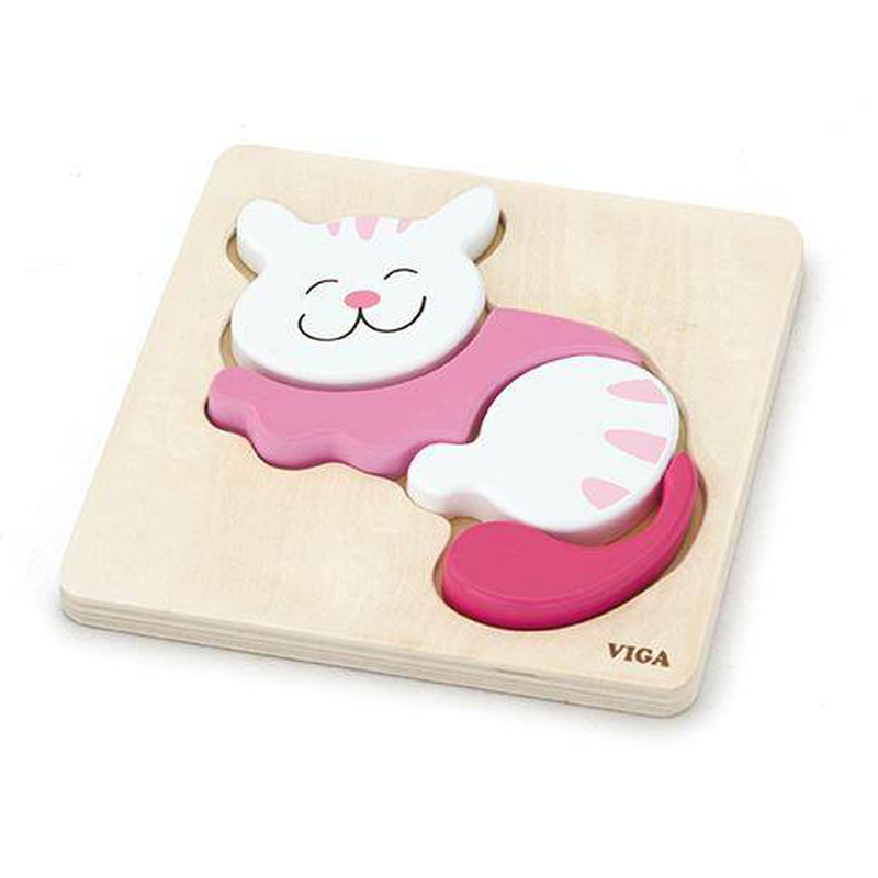 Viga shape block puzzle - cat, , medium image number null