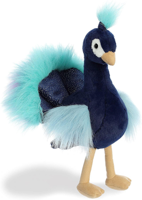 Aurora - luxe boutique peacock soft toy 22 cm