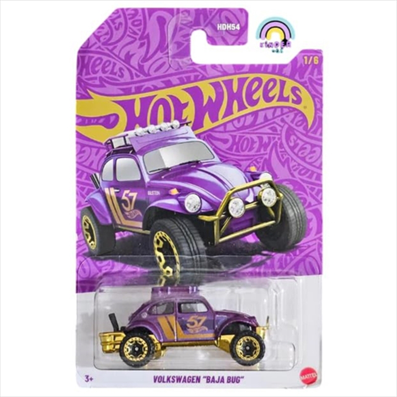 Hotwheels 1/64 pearl and chrome 2024 - purple volkswagen baja bug, , medium-null