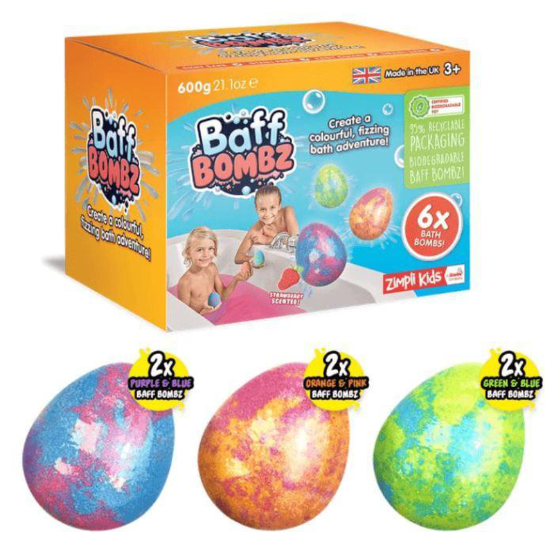 Product image: Zimpli kids fizzing baff bombz egg pack - 6 bath pack, , medium-null