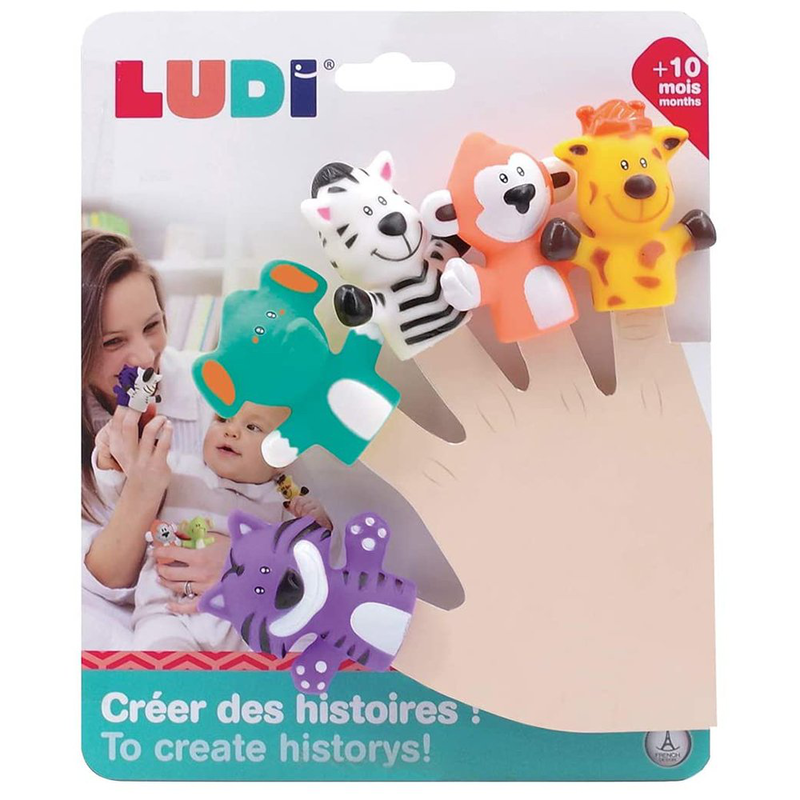 Safari animals finger puppets, , medium-null