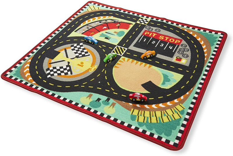 Product image: Melissa & doug 19401 around the race track rug, , medium-null