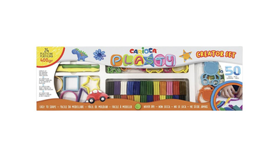 Πλαστελίνη carioca plasty creator set 24τεμ. 400gr. + εργαλεία 42177