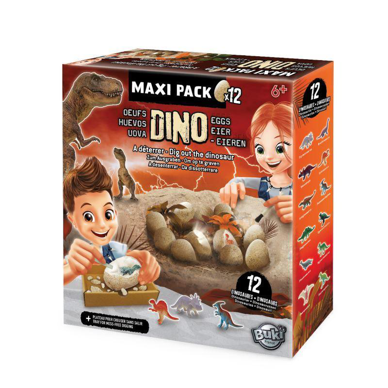 Buki france dino mega egg maxi pack of 12, , medium-null