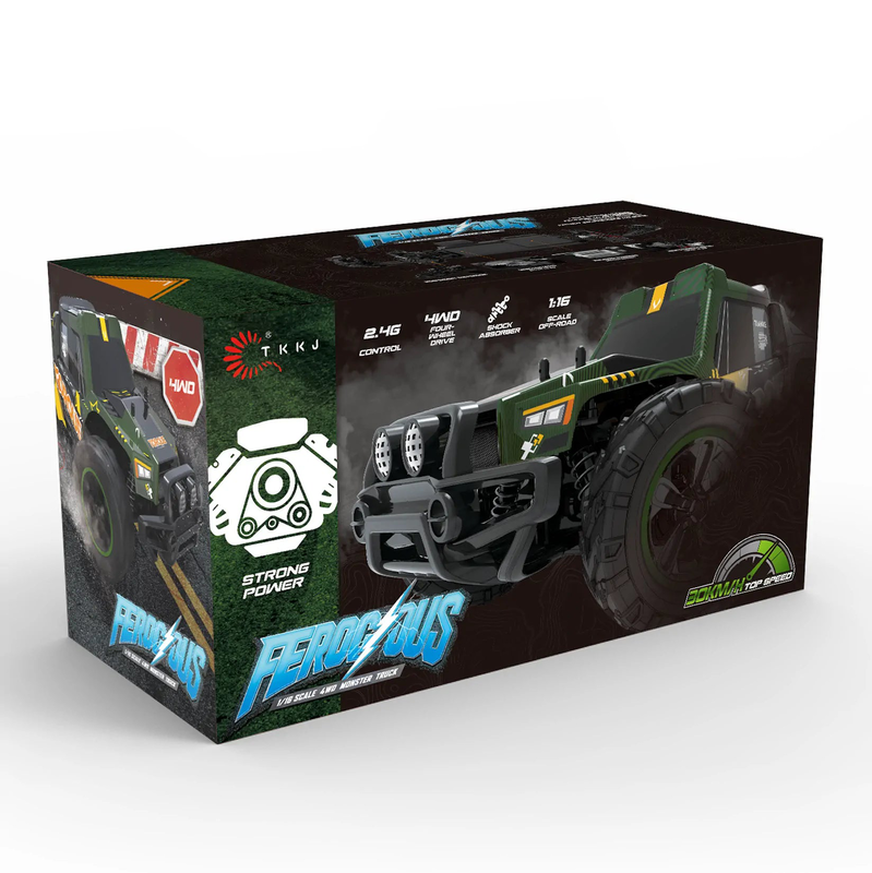 Ferocious rc remote controlled four-wheel drive monster truck image number null