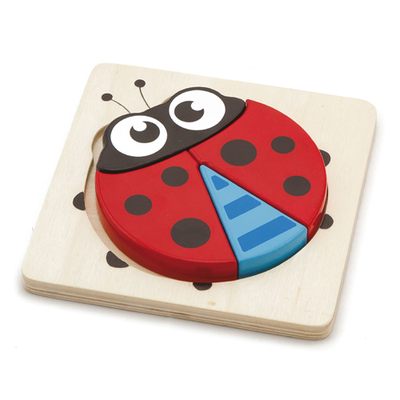 Viga handy block puzzle - ladybird, , medium