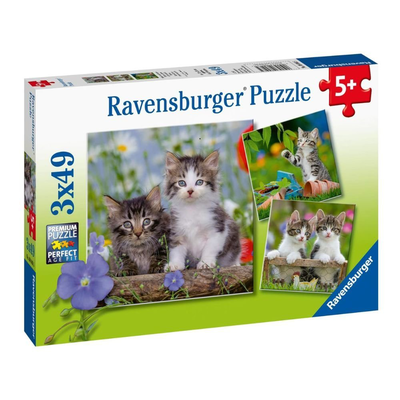 Ravensburger παζλ cuddly kittens 3 σε 1, τρυφερές γατούλες για ατελείωτη παιχνιδιάρικη μάθηση!, , medium