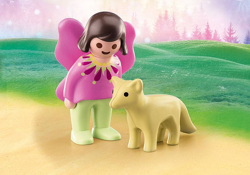 Playmobil 70403 1.2.3 fairy friend with fox for 18+ months, , medium image number null