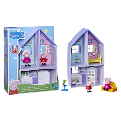 Peppa pig το σπίτι της γιαγιάς και του παππού με φιγούρες & αξεσουάρ για ατελείωτο παιχνίδι!, , medium