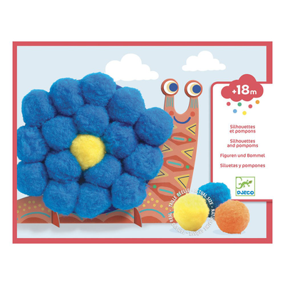Fluffy animals pompom art, , medium