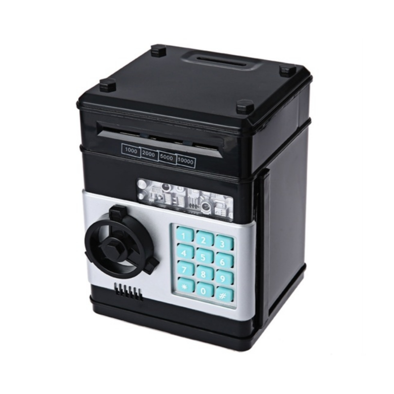 Product image: Ηλεκτρονικός κουμπαράς χρηματοκιβώτιο με κωδικό ασφαλείας σε τρία χρώματα-null