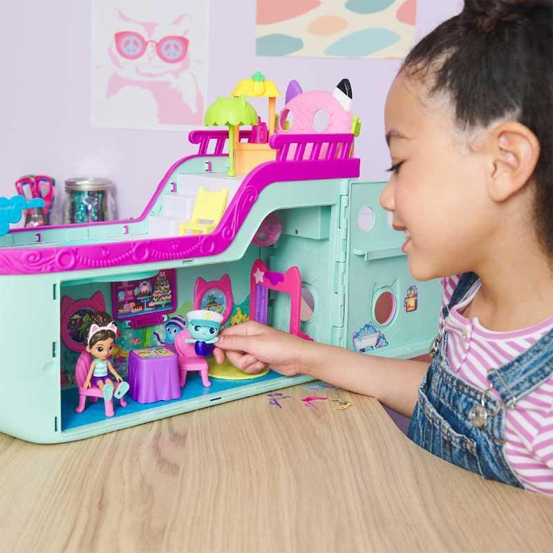 Product image: Gabby's dollhouse 'gabby' cat friend ship playset, , medium-null