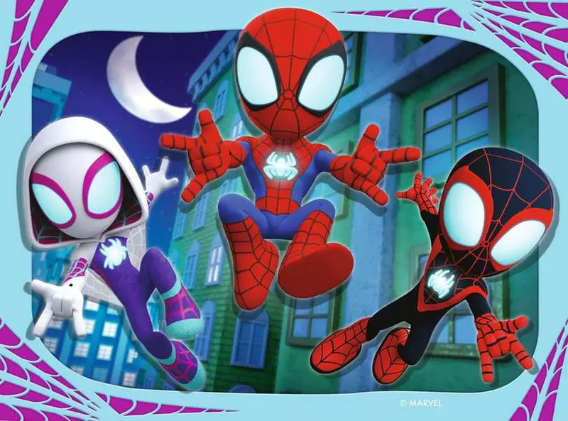 Spidey & his amazing friends 4 in a box puzzles, , medium-null