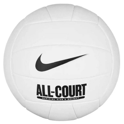 All court volleyball deflated, White / Black, medium