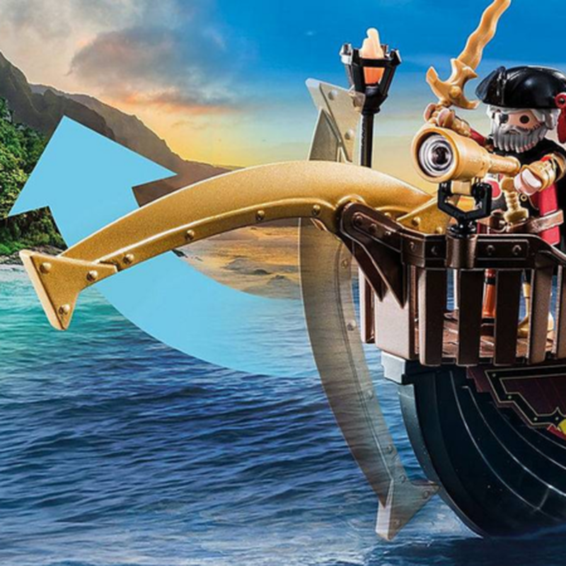 Playmobil novelmore - burnham raiders fire ship 4y+ (70641), , medium-null