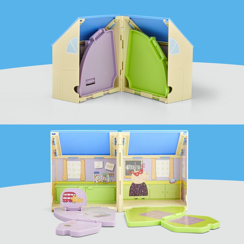 Peppa pig peppa's pop-open playgroup playset, , medium-null