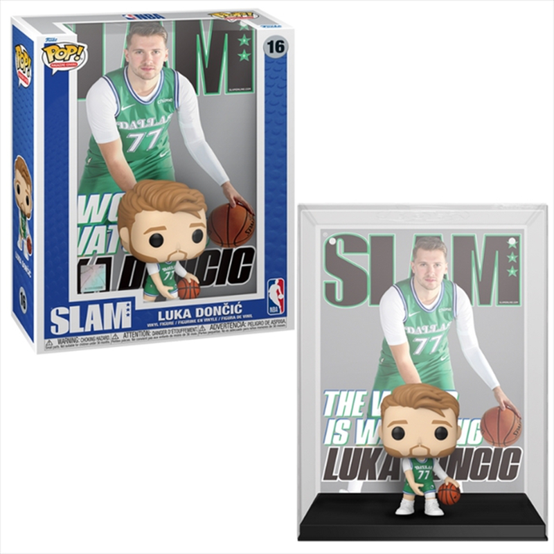 Funko pop! Magazine covers: slam nba - luka doncic #16 vinyl figure, , medium-null