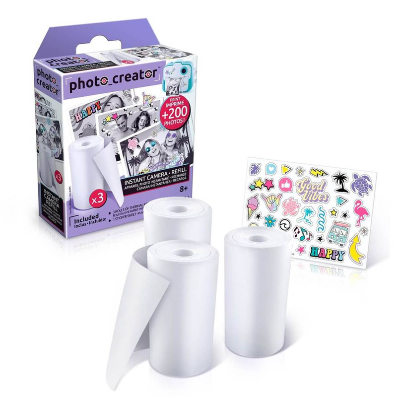 Canal toys photo creator instant camera / direct thermal / white / 3 pc(s) / refill 3 pack, , medium-null
