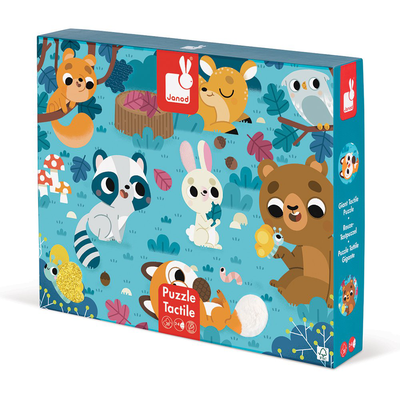 Tactile puzzle forest animals - 20, , medium